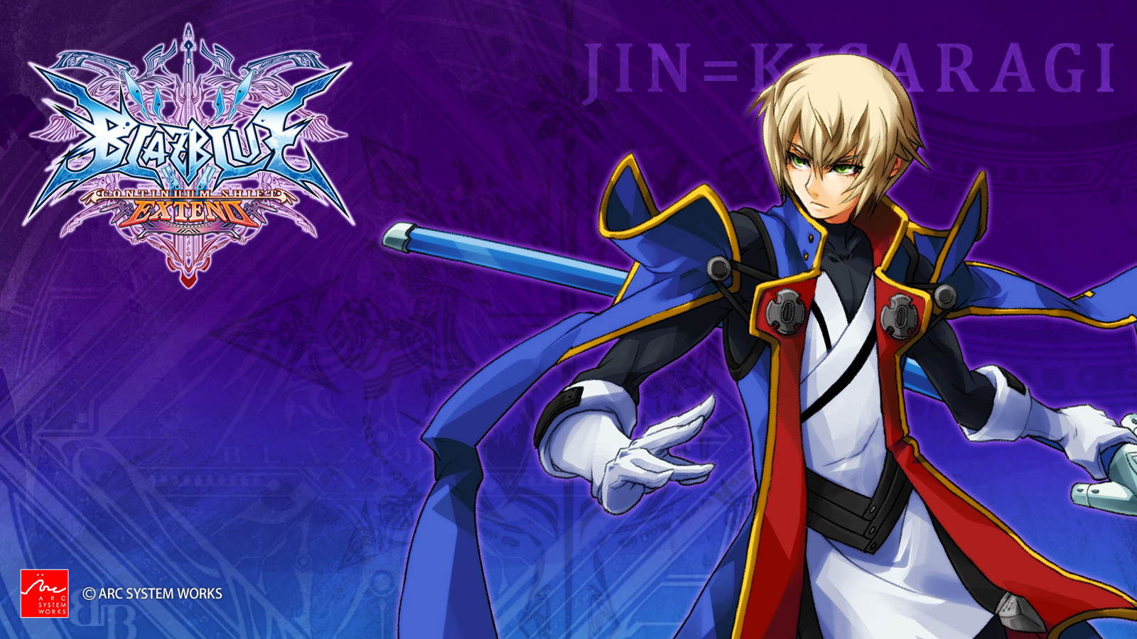 Blazblue Continuum Shift Extend Wallpaper 021 Jin Kisaragi Wallpapers Ethereal Games
