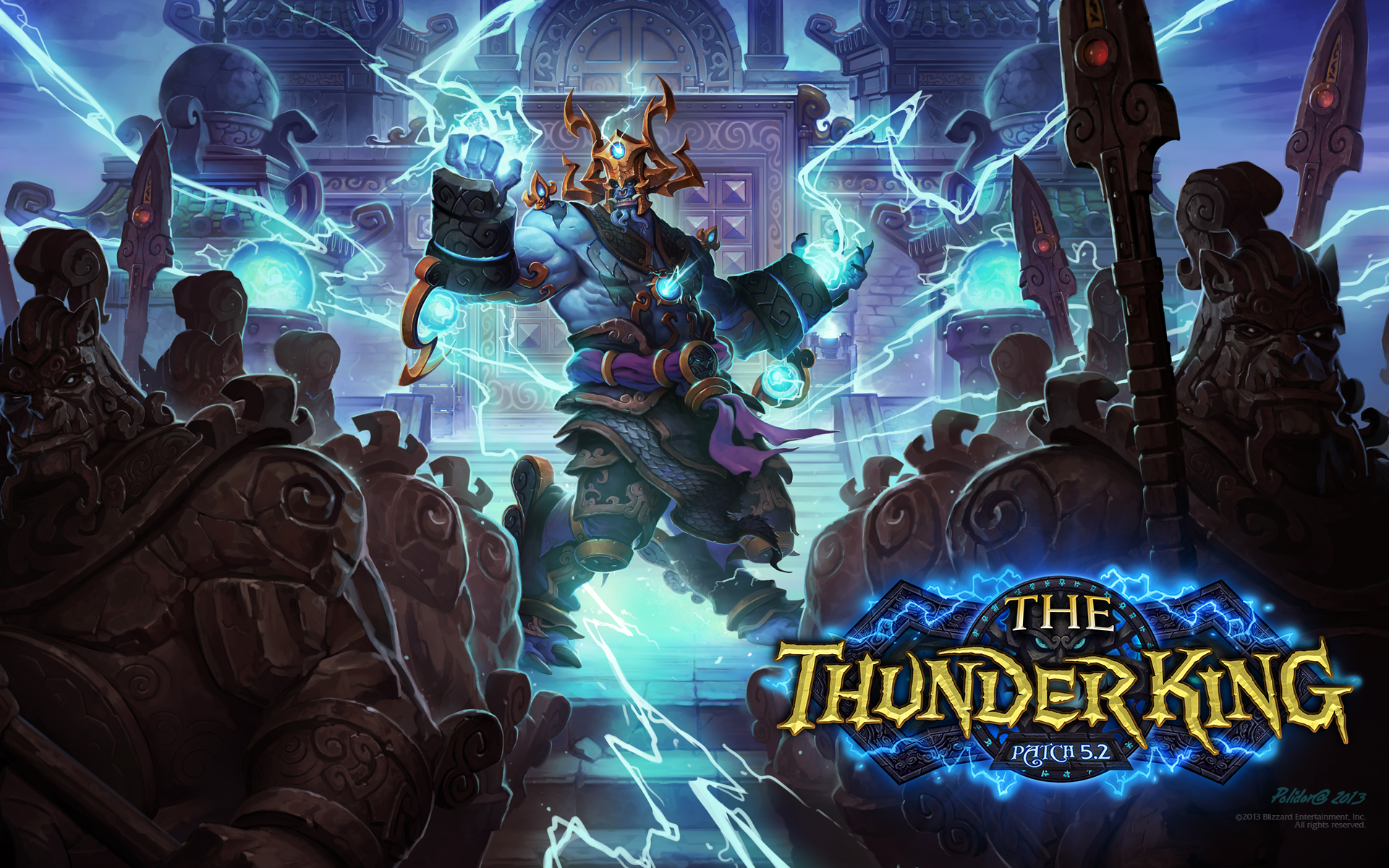 World of Warcraft Wallpaper 013 the Thunder King.
