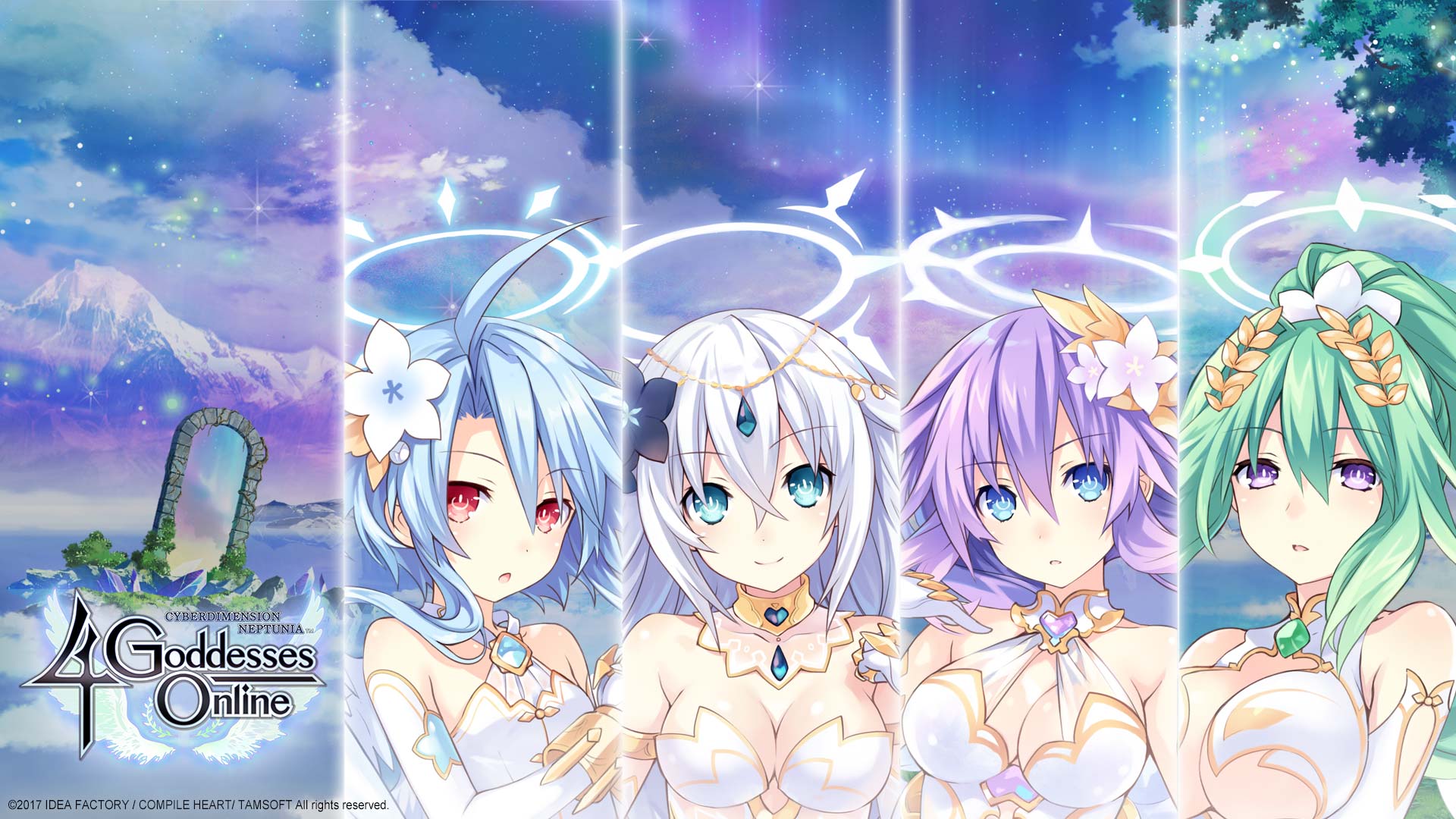 Cyberdimension Neptunia 4 Goddesses Online Wallpaper 005